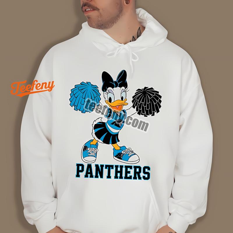 Carolina Panthers Daisy Duck Cheerleader Hoodie Carolina Panthers Daisy Duck Cheerleader Hoodie
