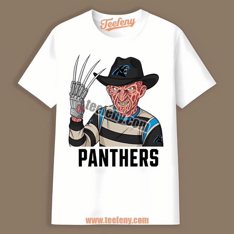 Carolina Panthers Freddy Krueger Halloween Soft Shirt