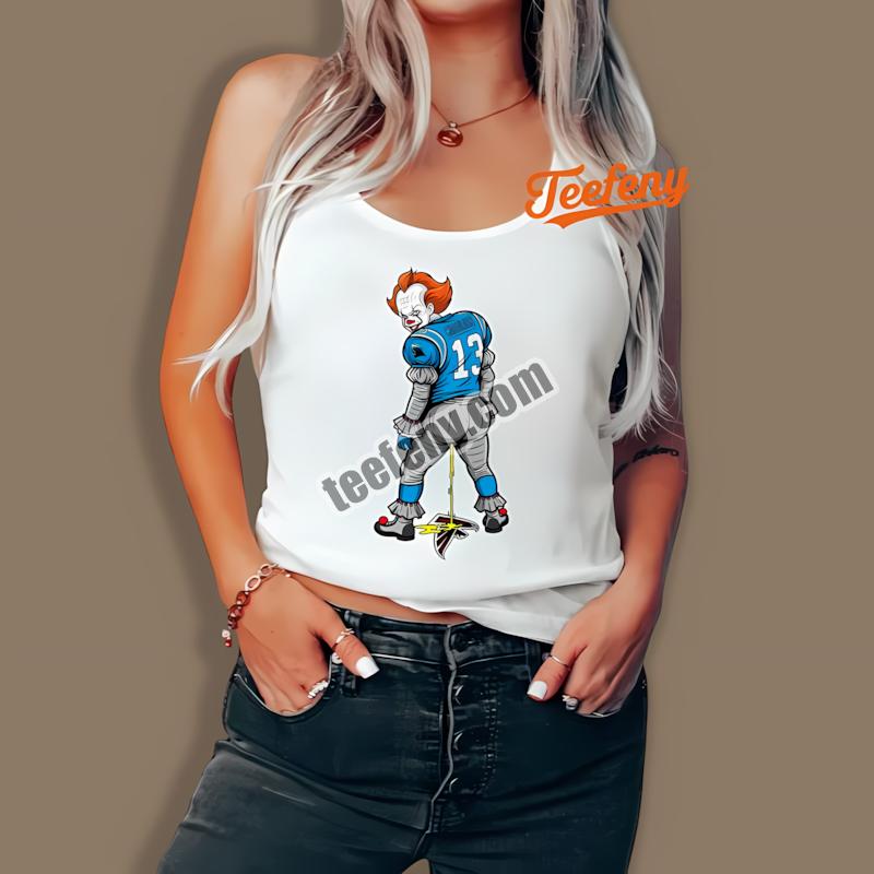 Carolina Panthers Halloween Pennywise Falcons Rivalry Tanktop Carolina Panthers Halloween Pennywise Falcons Rivalry Tanktop