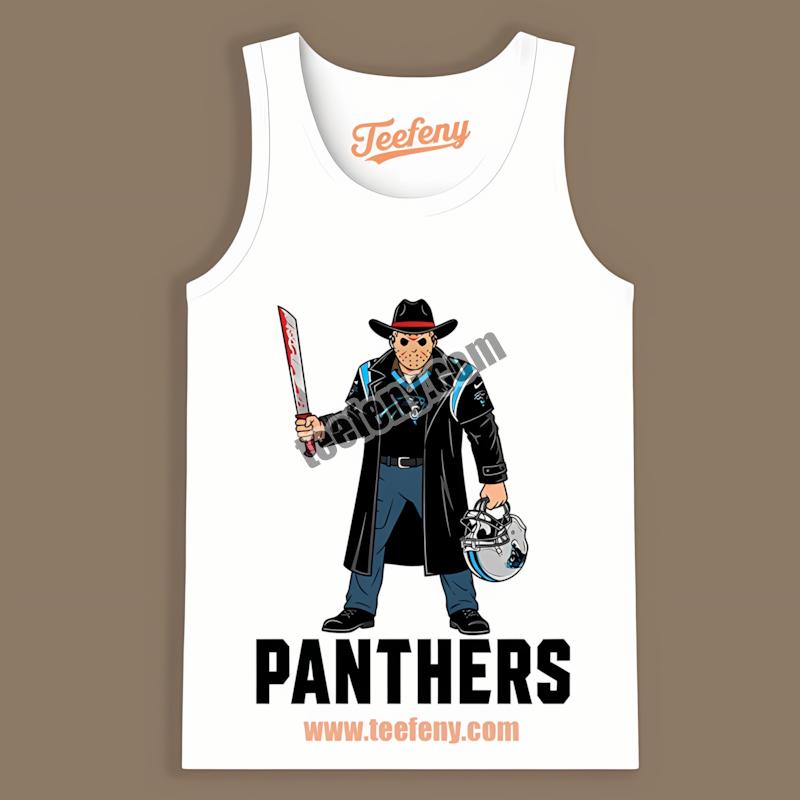 Carolina Panthers Jason Voorhees Halloween Adults Tanktop Carolina Panthers Jason Voorhees Halloween Adults Tanktop