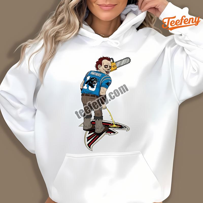 Carolina Panthers Leatherface Falcons Rivalry Hoodie Carolina Panthers Leatherface Falcons Rivalry Hoodie