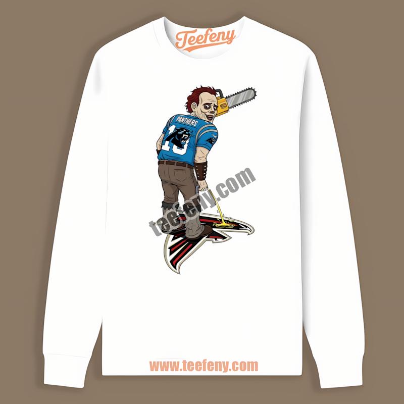 Carolina Panthers Leatherface Falcons Rivalry Long Sleeve Carolina Panthers Leatherface Falcons Rivalry Long Sleeve