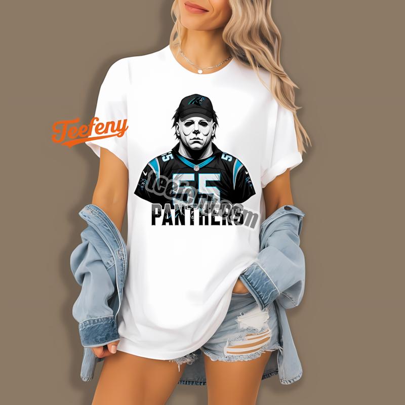 Carolina Panthers Michael Myers Spooky Mens Shirt