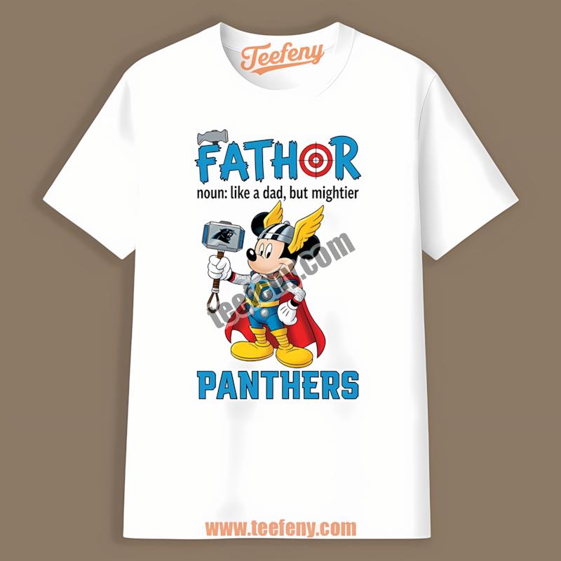 Carolina Panthers Mickey Mouse Fathor Best Shirt