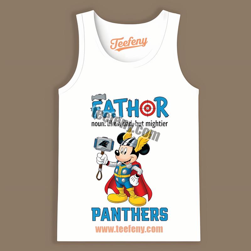 Carolina Panthers Mickey Mouse Fathor Best Tanktop Carolina Panthers Mickey Mouse Fathor Best Tanktop