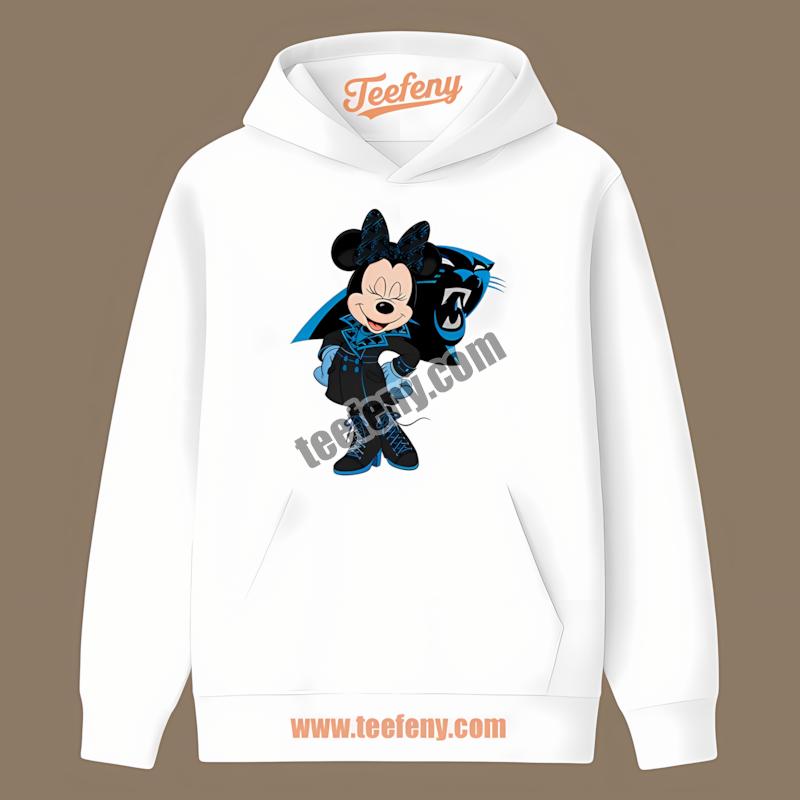 Carolina Panthers Minnie Mouse Trendy Hoodie Carolina Panthers Minnie Mouse Trendy Hoodie