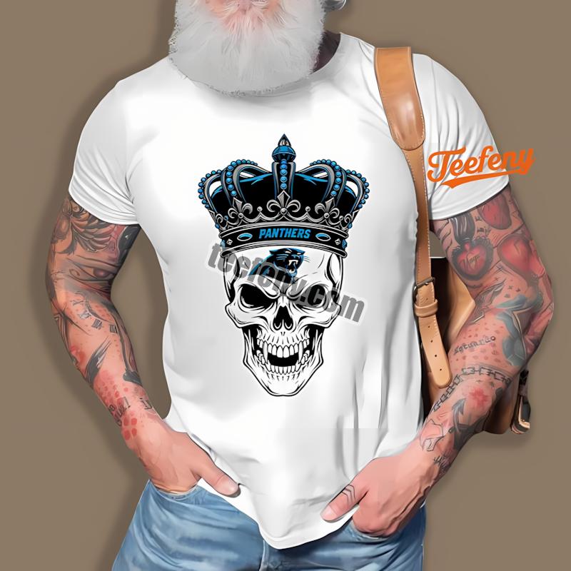 Carolina Panthers Skull Crown Dark Grunge Classic Shirt