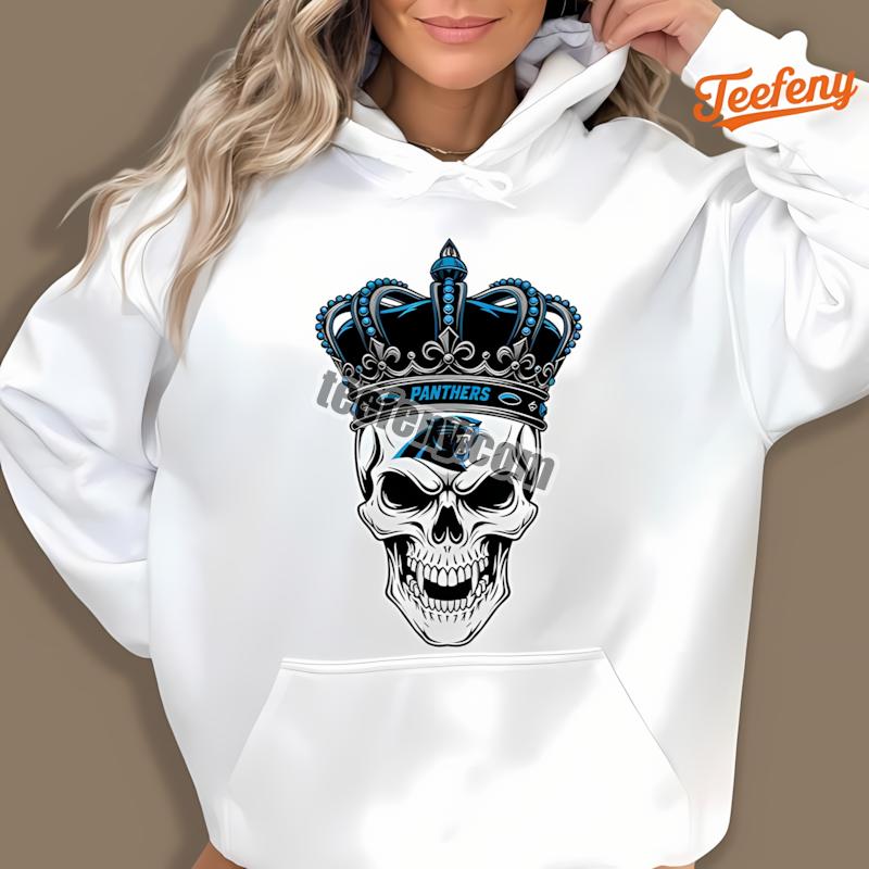 Carolina Panthers Skull Crown Dark Grunge Classic Hoodie Carolina Panthers Skull Crown Dark Grunge Classic Hoodie