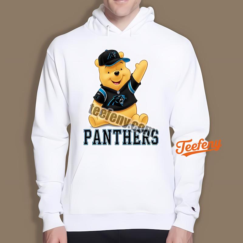 Carolina Panthers Winnie The Pooh Football Team Spirit Hoodie Carolina Panthers Winnie The Pooh Football Team Spirit Hoodie