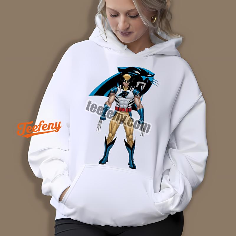 Carolina Panthers Wolverine Marvel Retro Hoodie Carolina Panthers Wolverine Marvel Retro Hoodie