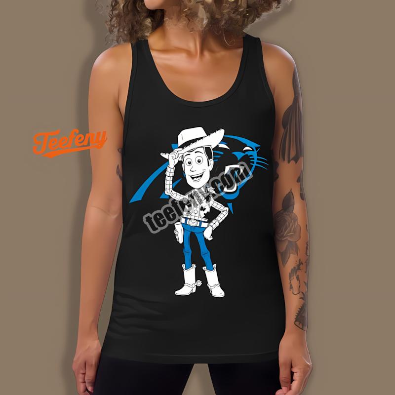 Carolina Panthers Woody Toy Story Printed Tanktop Carolina Panthers Woody Toy Story Printed Tanktop