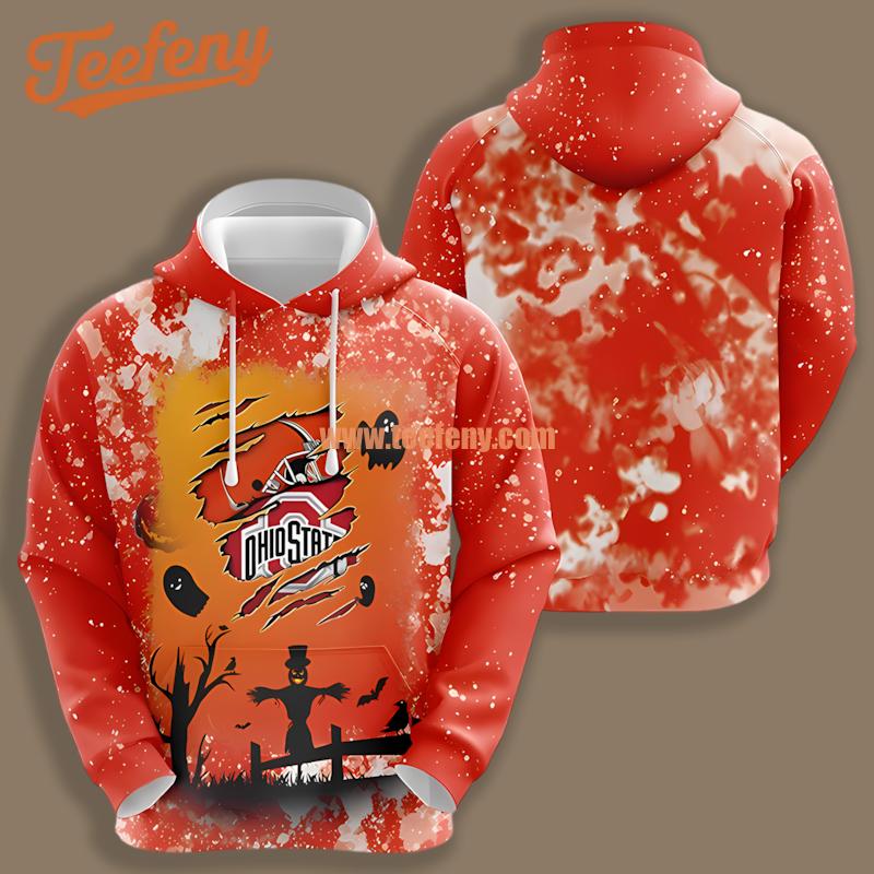 Cleveland Browns Halloween Night Logo Red For Men 3D Hoodie