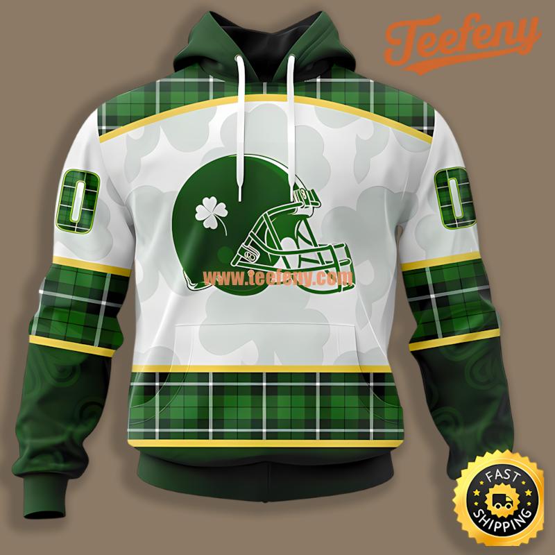 Cleveland Browns St Patrick Day Green Zipper 3D Hoodie