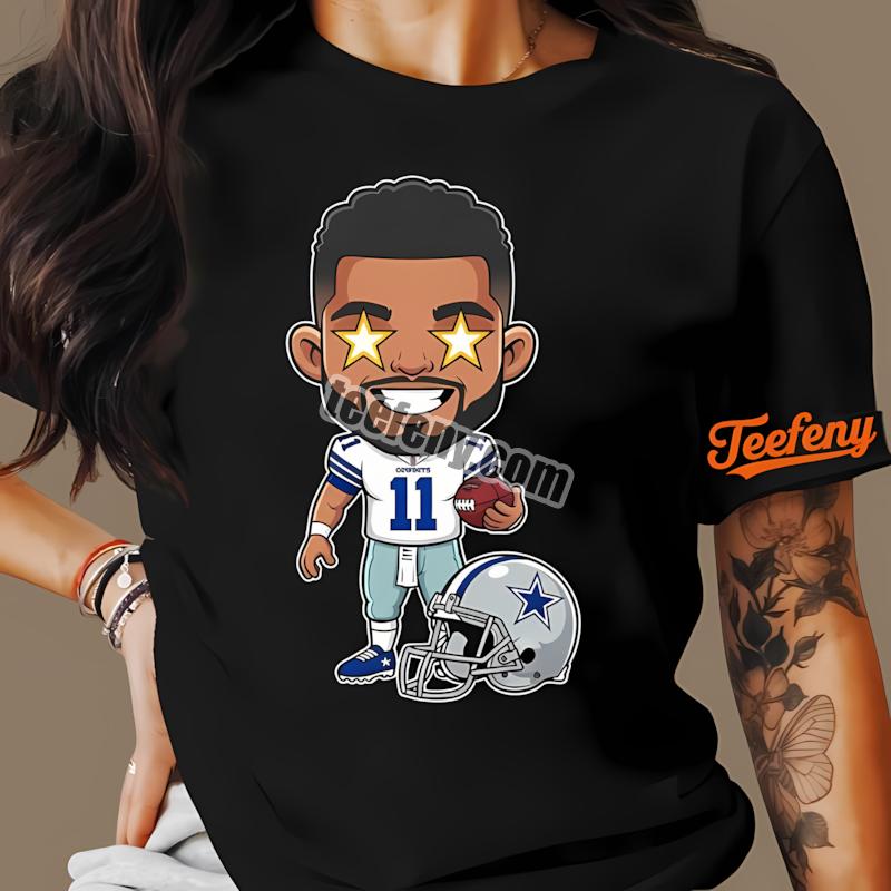 Dak Prescott Dallas Cowboys Cartoon Style Fan Art Shirt Idea
