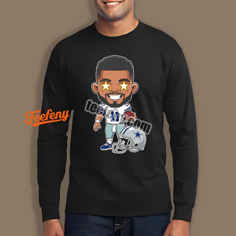 Dak Prescott Dallas Cowboys Cartoon Style Fan Art Long Sleeve Idea Dak Prescott Dallas Cowboys Cartoon Style Fan Art Long Sleeve Idea