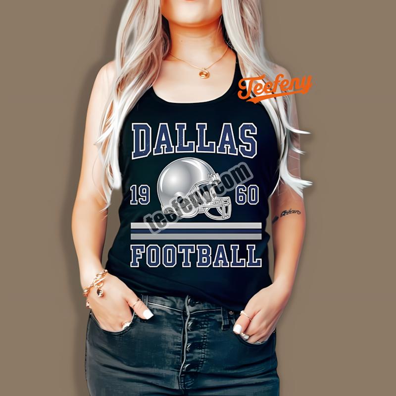 Dallas Cowboys Retro 1960 Football Helmet Tanktop Dallas Cowboys Retro 1960 Football Helmet Tanktop