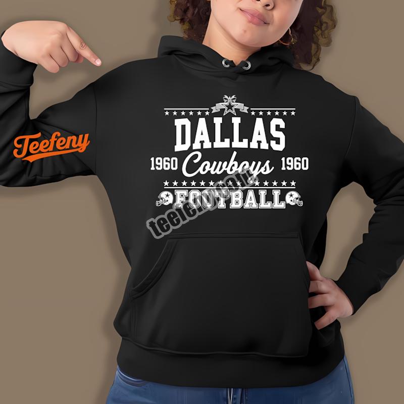 Dallas Cowboys Retro 1960 Football Helmet Graphic Hoodie Dallas Cowboys Retro 1960 Football Helmet Graphic Hoodie