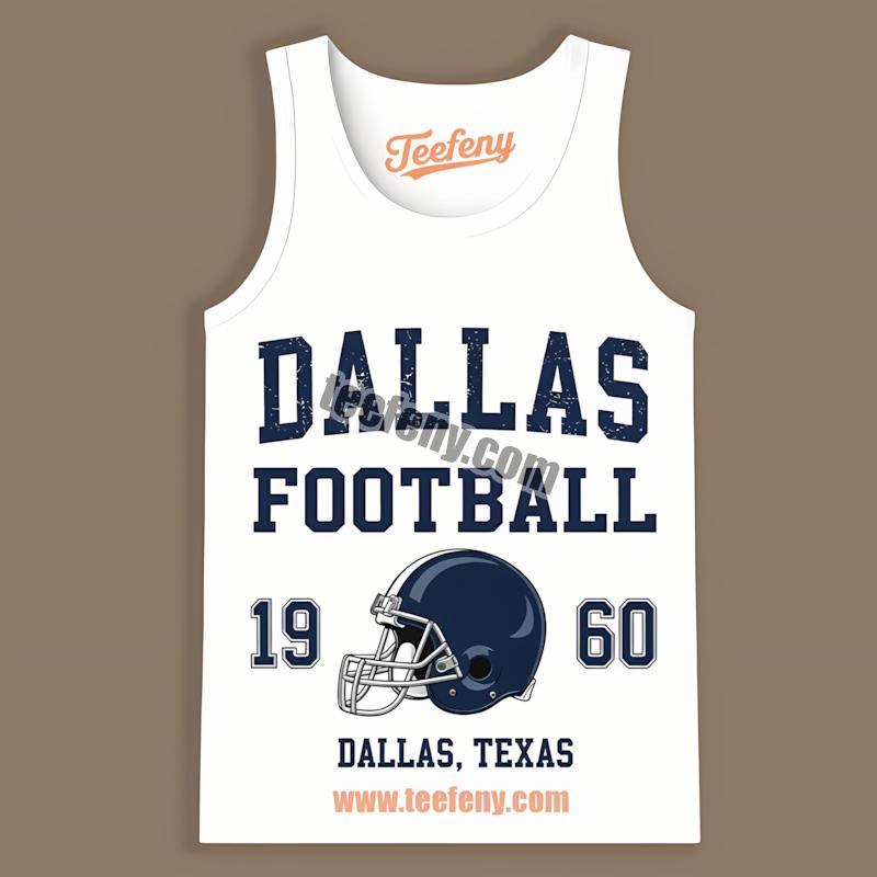 Dallas Cowboys Retro 1960 Helmet Dallas Texas Football Artwork Tanktop Dallas Cowboys Retro 1960 Helmet Dallas Texas Football Artwork Tanktop
