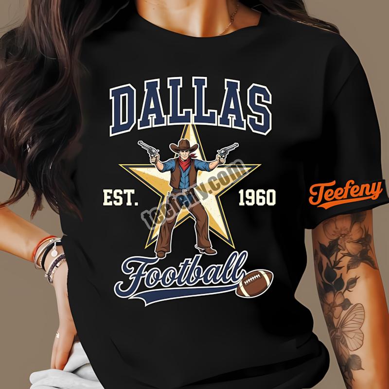 Dallas Cowboys Retro Cowboy Star Logo Fan Shirt