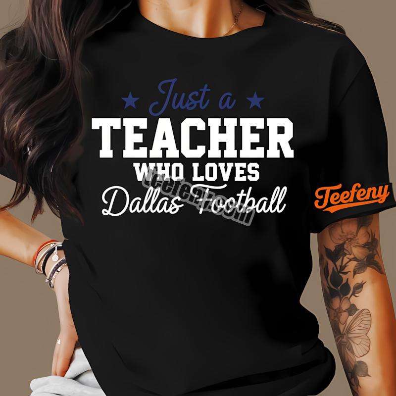 Dallas Cowboys Teacher Football Fan Typography Shirt