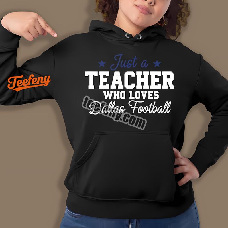 Dallas Cowboys Teacher Football Fan Typography Hoodie Dallas Cowboys Teacher Football Fan Typography Hoodie