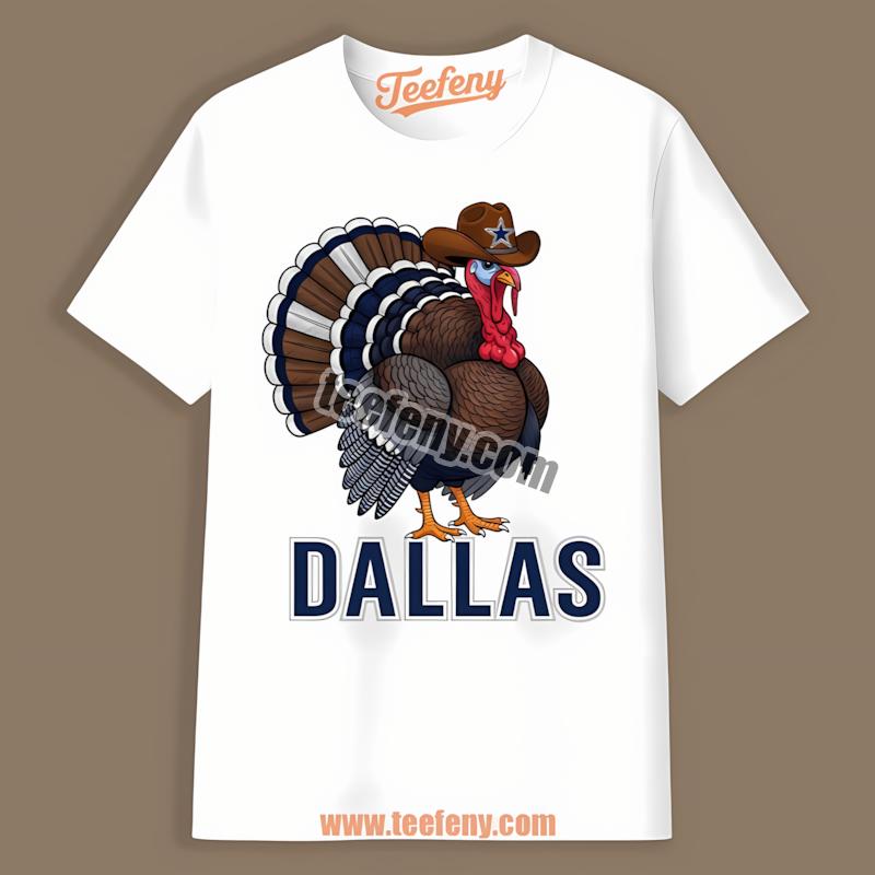 Dallas Cowboys Thanksgiving Turkey Football Design Classic Shirt