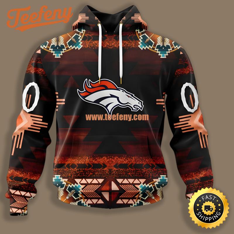 Denver Broncos Soccer Fan Black Fashion 3D Hoodie