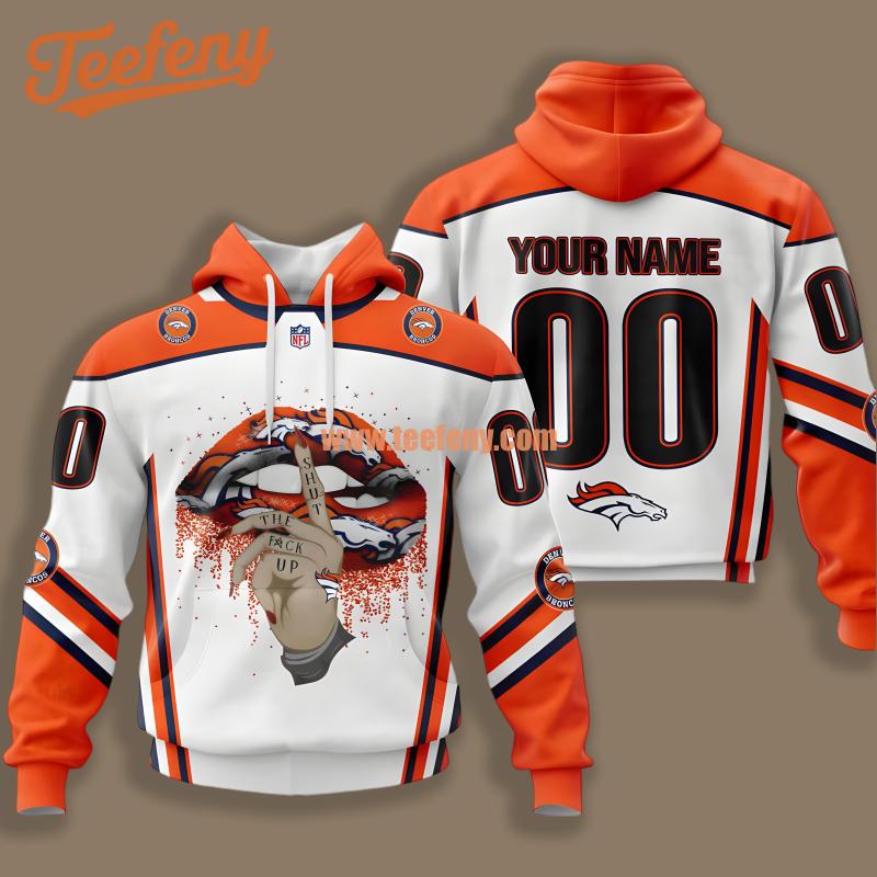 Denver Broncos Sweet Kiss Orange 3D Printed Hoodie
