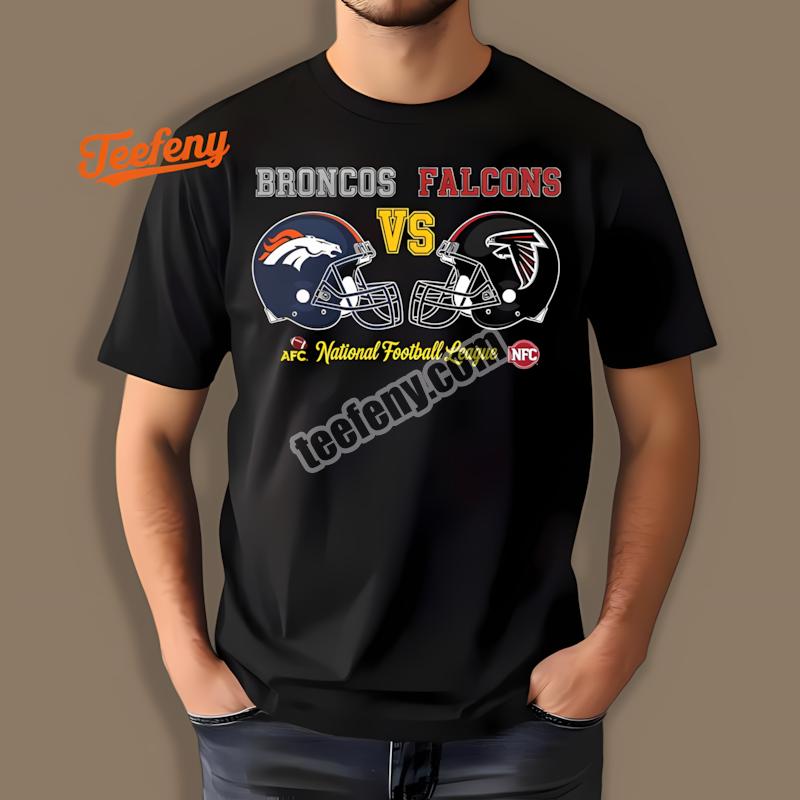 Denver Broncos Vs Atlanta Falcons Retro Rivalry Shirt