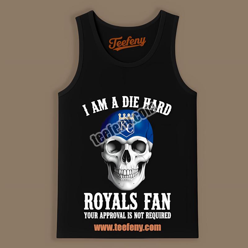 Die Hard Spooky Skull Kansas City Royals Tanktop Die Hard Spooky Skull Kansas City Royals Tanktop