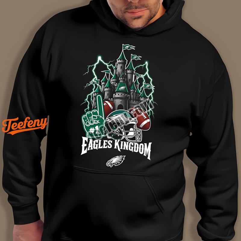 Eagles Kingdom Castle And Helmet Philadelphia Football Hoodie Eagles Kingdom Castle And Helmet Philadelphia Football Hoodie