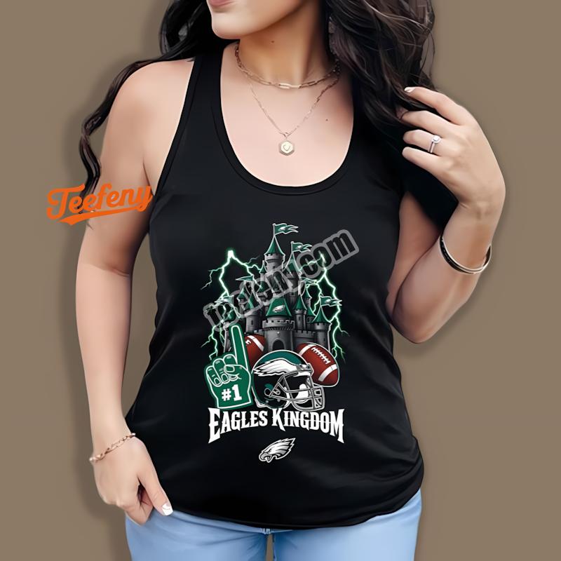 Eagles Kingdom Castle And Helmet Philadelphia Football Tanktop Eagles Kingdom Castle And Helmet Philadelphia Football Tanktop