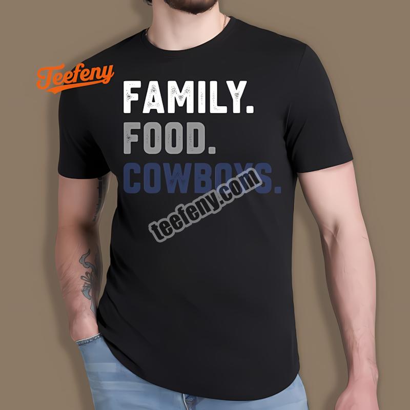 Family Food Cowboys Football Graphic Shirt