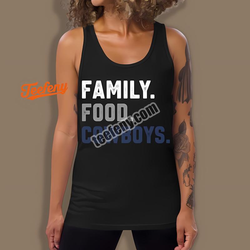 Family Food Cowboys Football Graphic Tanktop Family Food Cowboys Football Graphic Tanktop