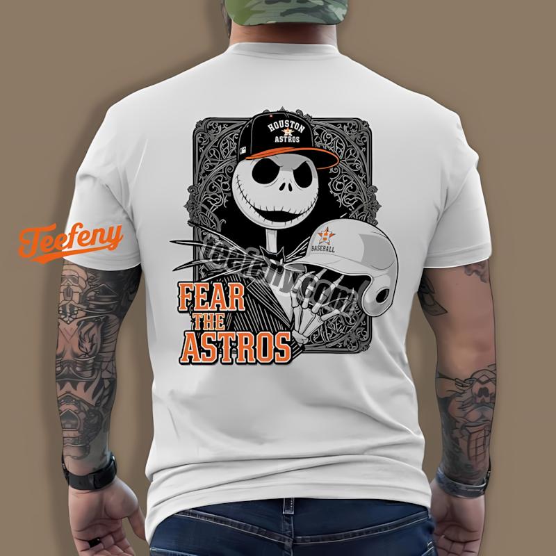 Fear The Houston Astros Jack Skellington Shirt Holiday