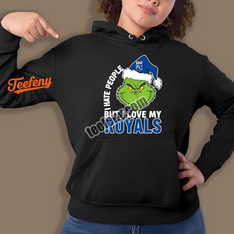 Football Grinch Kansas City Royals Hate People Hoodie Football Grinch Kansas City Royals Hate People Hoodie