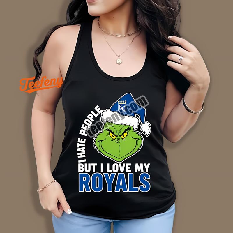Football Grinch Kansas City Royals Hate People Tanktop Football Grinch Kansas City Royals Hate People Tanktop