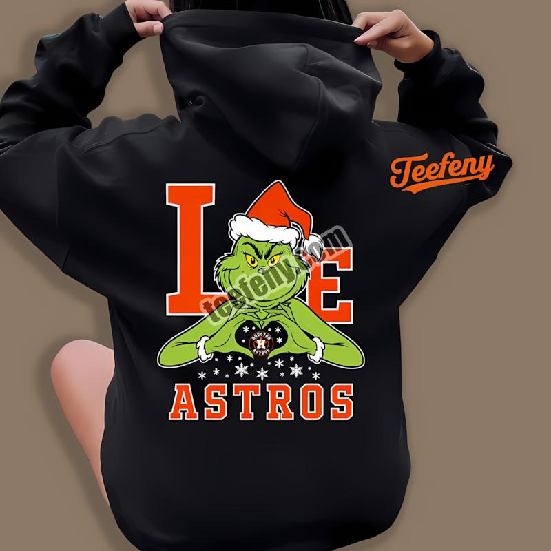 Grinch Love Houston Astros Christmas Vintage Hoodie Grinch Love Houston Astros Christmas Vintage Hoodie