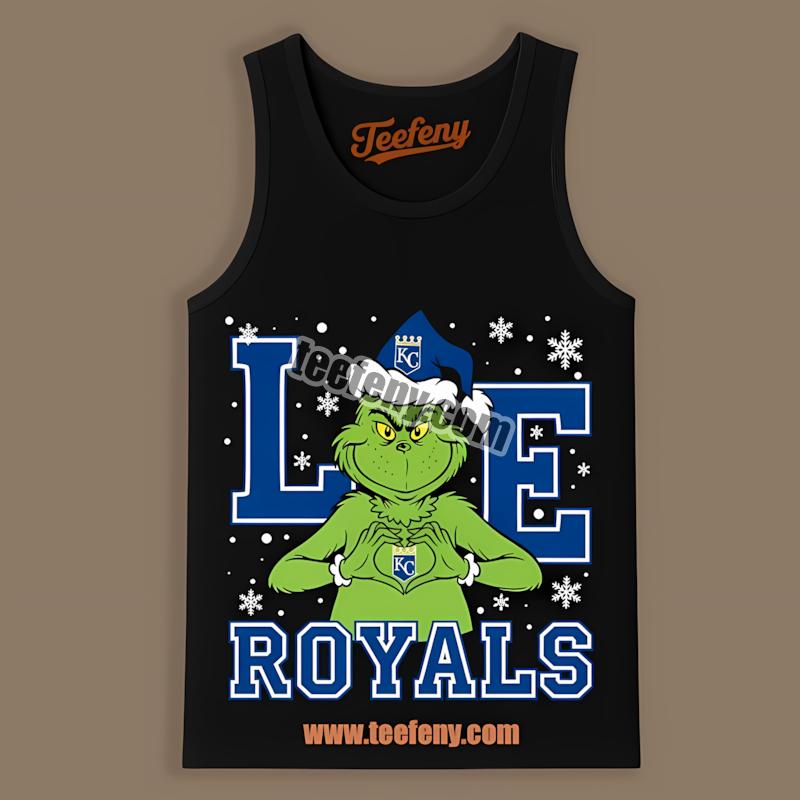 Grinch Love Kansas City Royals Christmas Classic Tanktop Grinch Love Kansas City Royals Christmas Classic Tanktop