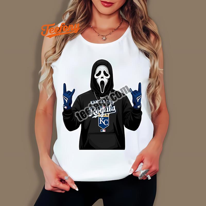 Horror Ghostface Kansas City Royals Halloween Tanktop Horror Ghostface Kansas City Royals Halloween Tanktop