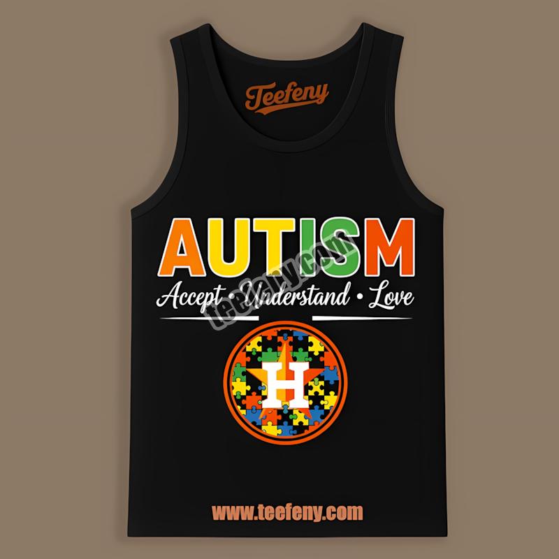 Houston Astros Autism Awareness Accept Understand Love Tanktop Houston Astros Autism Awareness Accept Understand Love Tanktop