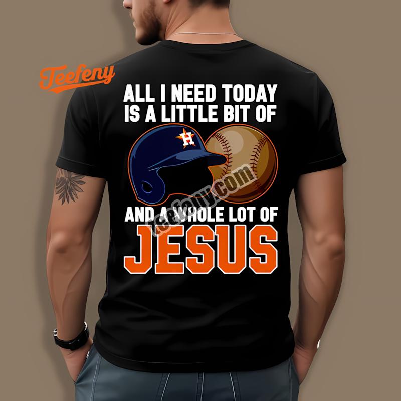 Houston Astros Baseball And Jesus Shirt Design Online
