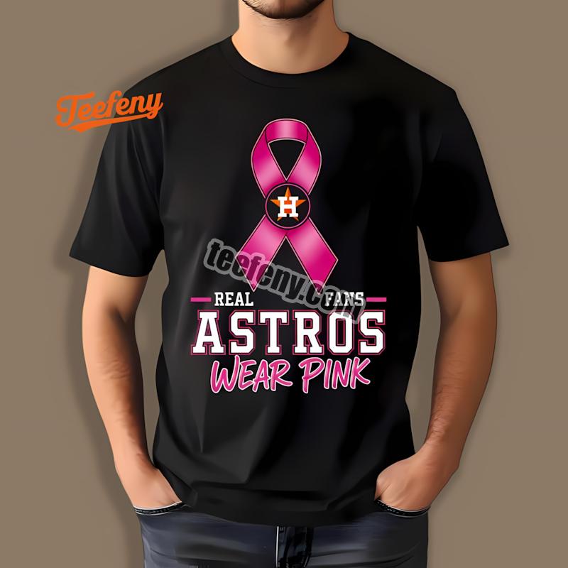 Houston Astros Breast Cancer Awareness Fans Wear Pink Statement Shirt