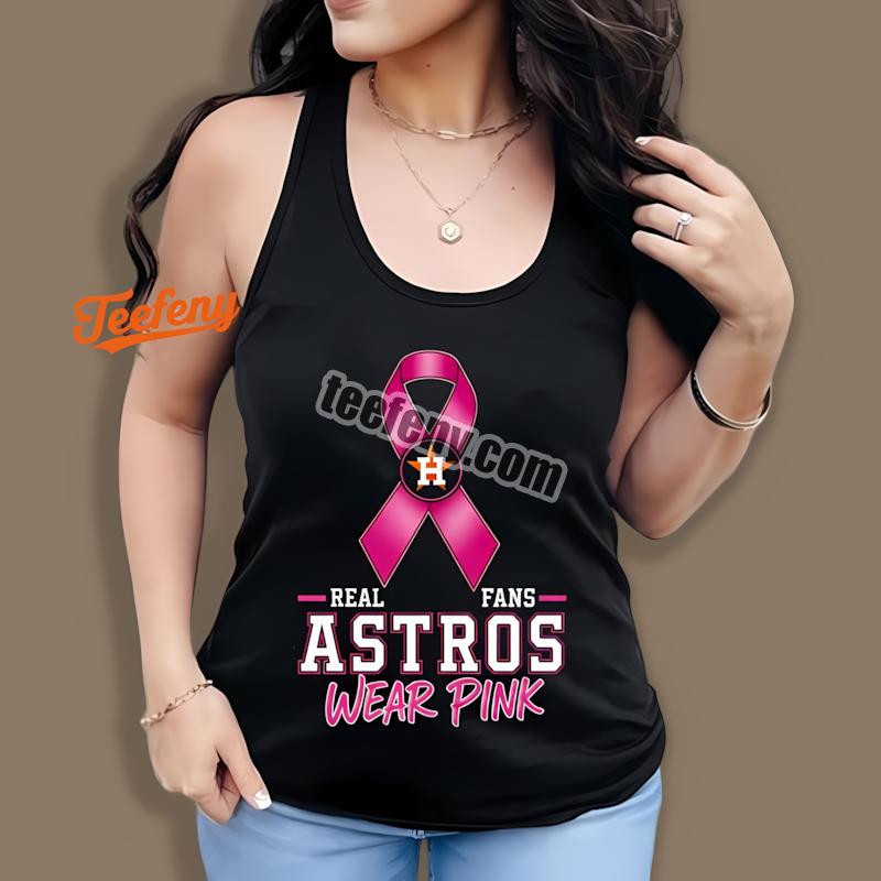 Houston Astros Breast Cancer Awareness Fans Wear Pink Statement Tanktop Houston Astros Breast Cancer Awareness Fans Wear Pink Statement Tanktop