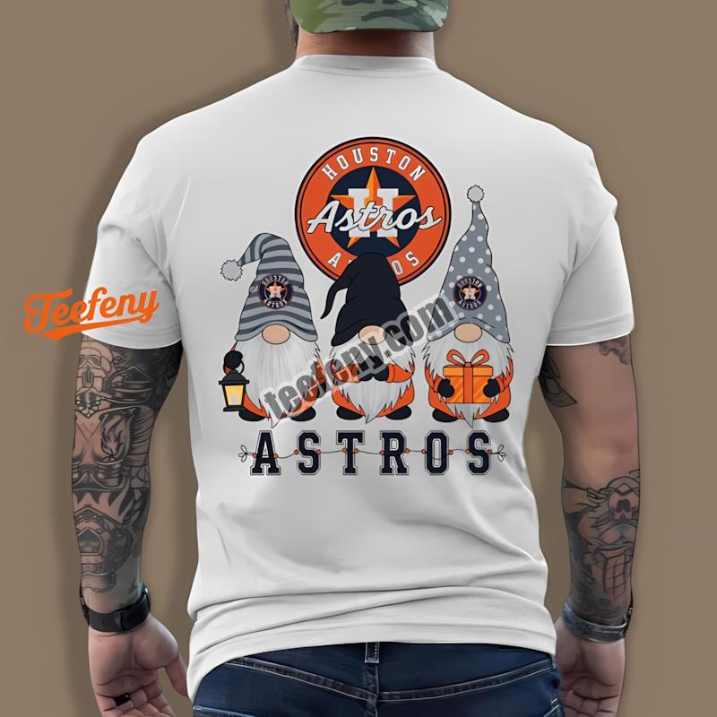 Houston Astros Christmas Gnomes Cheap Graphic Shirt