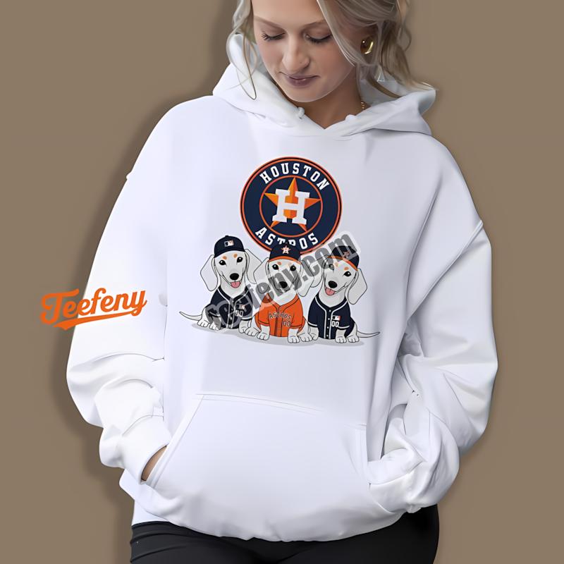 Houston Astros Dachshund Dogs Sports Hoodie Houston Astros Dachshund Dogs Sports Hoodie