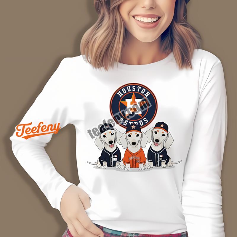 Houston Astros Dachshund Dogs Sports Long Sleeve Houston Astros Dachshund Dogs Sports Long Sleeve