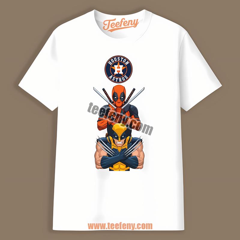 Houston Astros Deadpool Wolverine Crossover Classic Shirt