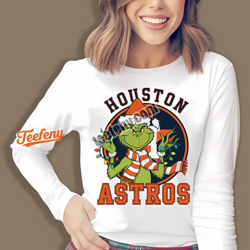 Houston Astros Grinch Christmas Best Long Sleeve For Men Houston Astros Grinch Christmas Best Long Sleeve For Men
