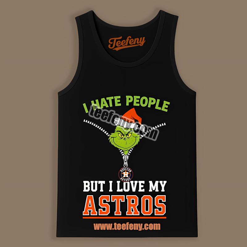 Houston Astros Grinch I Hate People Love Christmas Tanktop Houston Astros Grinch I Hate People Love Christmas Tanktop